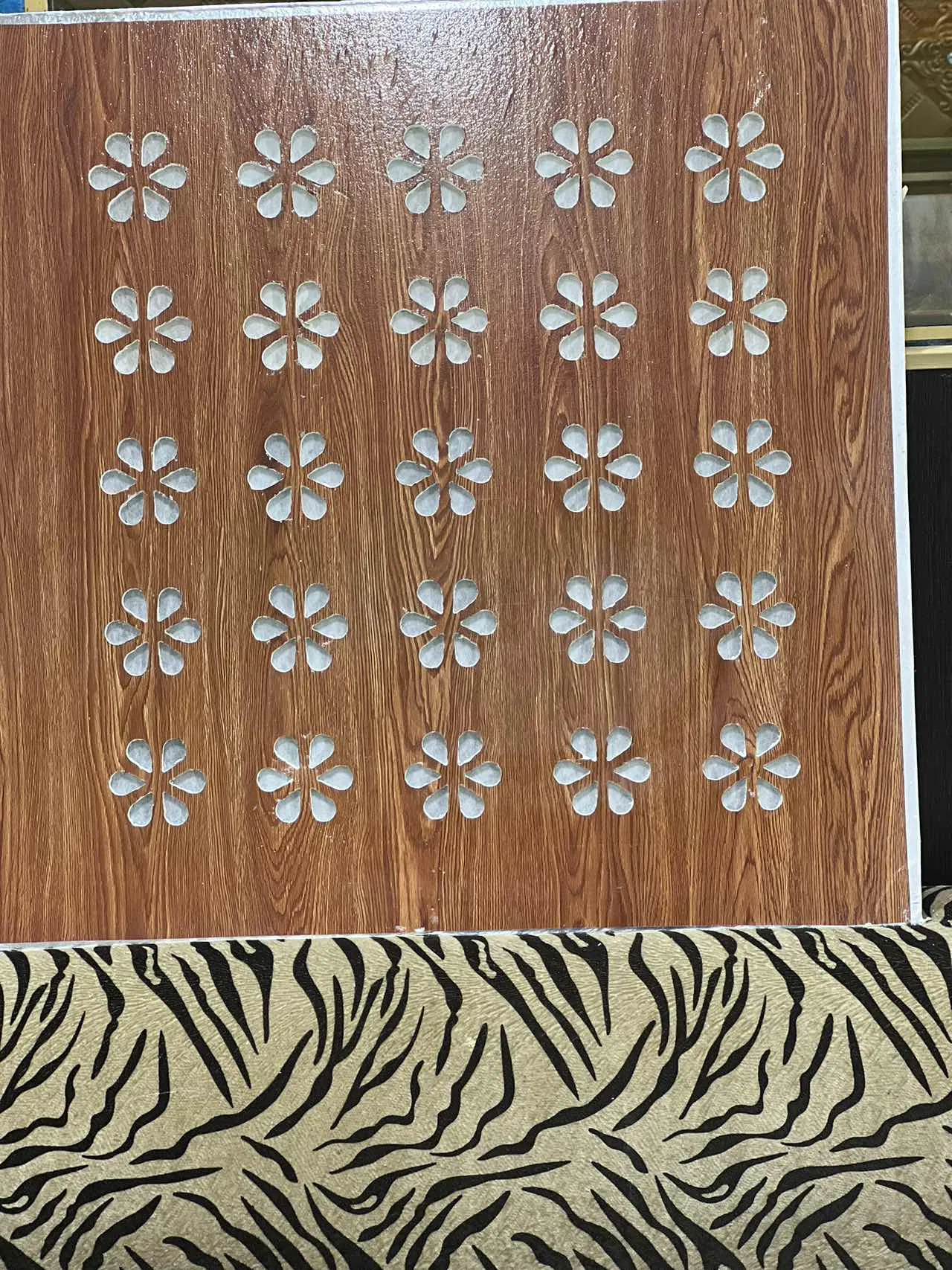 Design for Home Suspended Wooden Perforated PVC Gypsum False Ceiling Board Price