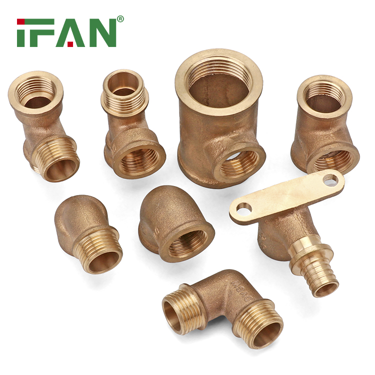 Ifan ISO15875 Reducing Tee Brass Bronze Pipe Fittings