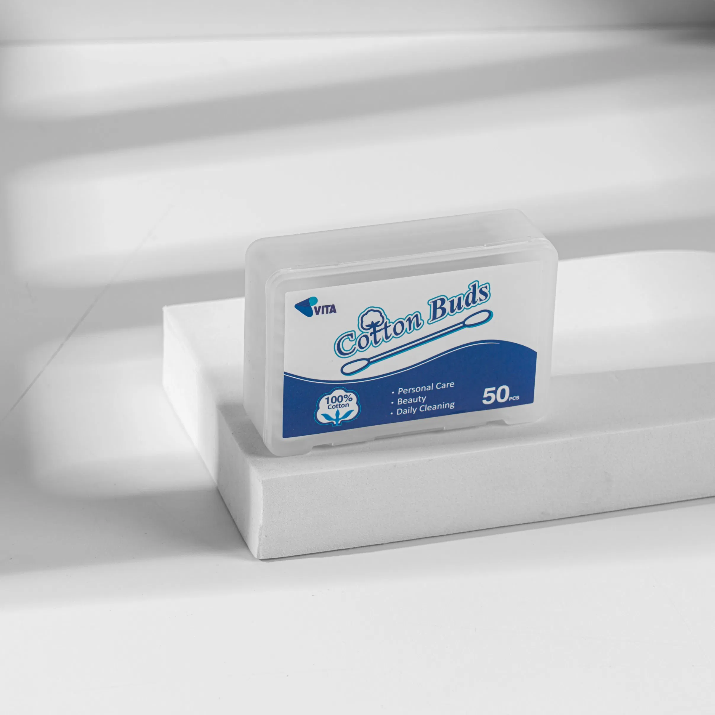 Traveling Paper Stick 50 Pack Ear Clean with Good Quality Makeup Remover Cotton Swab