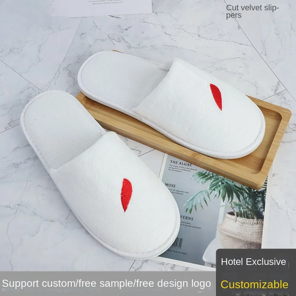 Одноразовые тапочки для отеля с мягкой противоскользящей подошвой