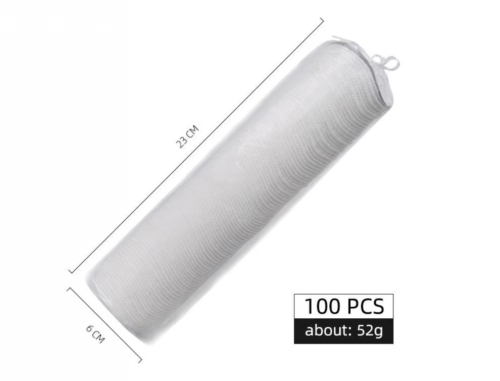 Organic Cotton Makeup Pads Natural Unbleached Makeup Remover Round No Knurling