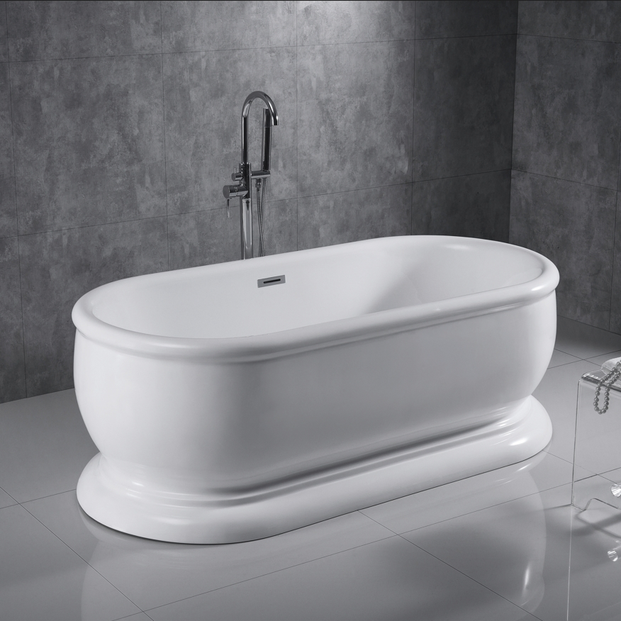 Акриловая отдельностоящая ванна с краном для замачивания