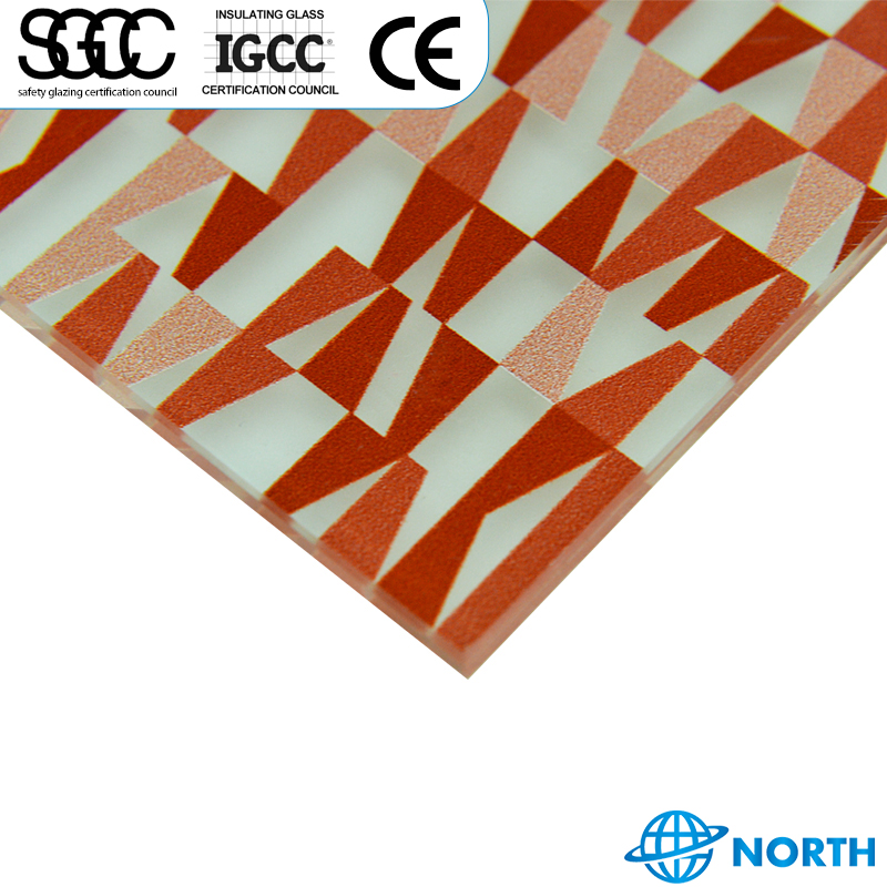 Hot Sale Low Iron Art Decorative Ultra Clear Patterned Tempered Glass Ceramic Frit Laminated Tempered Silk Screen Printing Glass