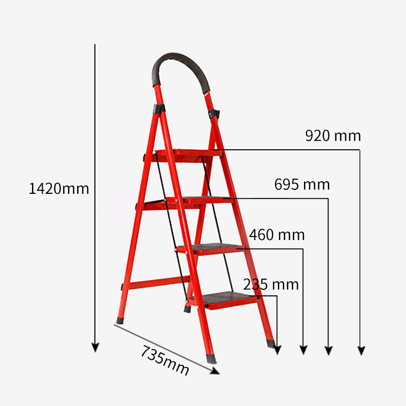 Durable Quality Easy Simple Convenient Multi-Position Home Step Ladder Foldable