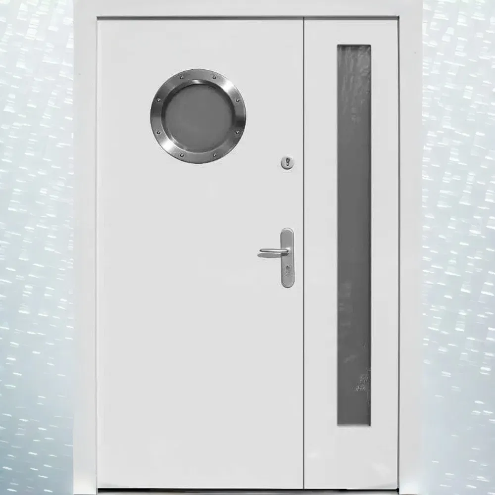 Wholesale Galvanized Fire Rated Steel Door for Office Building - Durable Commercial Metal Door China Factory