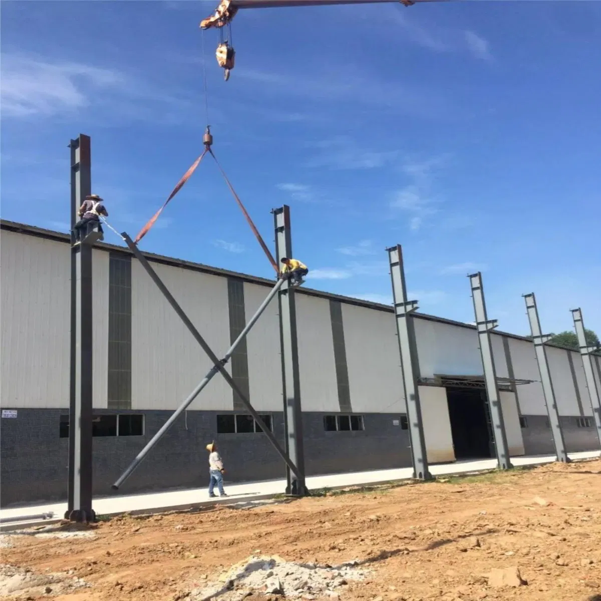 Customized Factory Light Steel Structure for Workshop in Steel H Beam