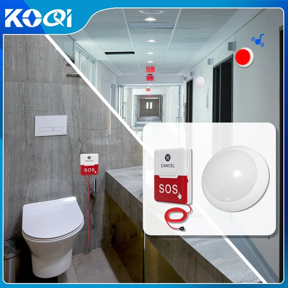 Pager Life Alert Call Button Wireless Caregiver Pager for Nurse Station Alarm with Sos Alarm Elderly