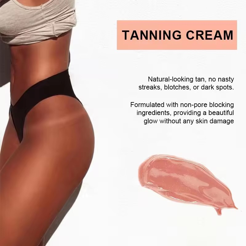 Tanning Cream Self Tanning Skin Tone Body Sunless Tanner Ultra Dark Brown Taning Cream