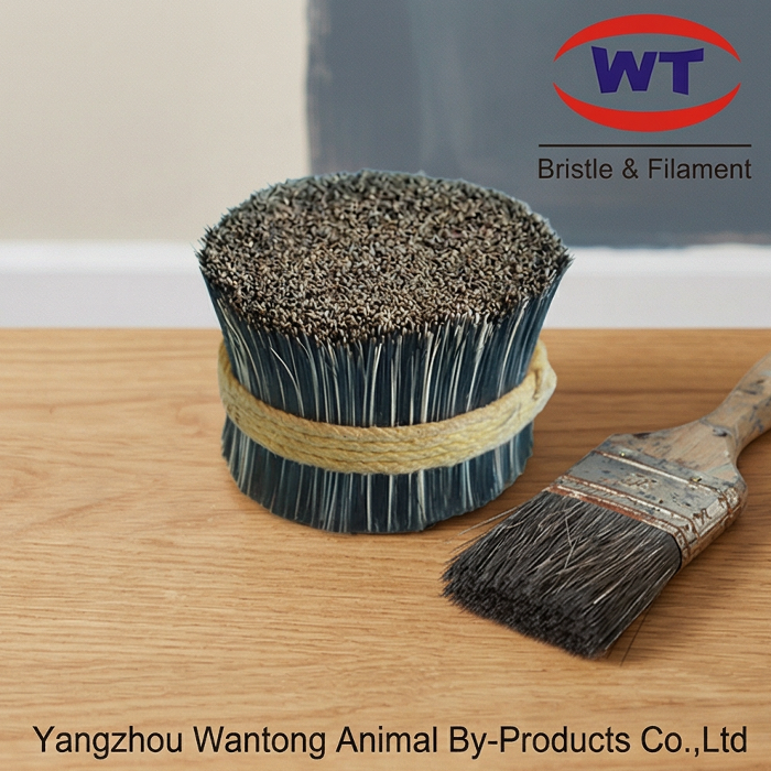 High Quality Natural Grey Cut Root Hair Bristle for Hairbrush