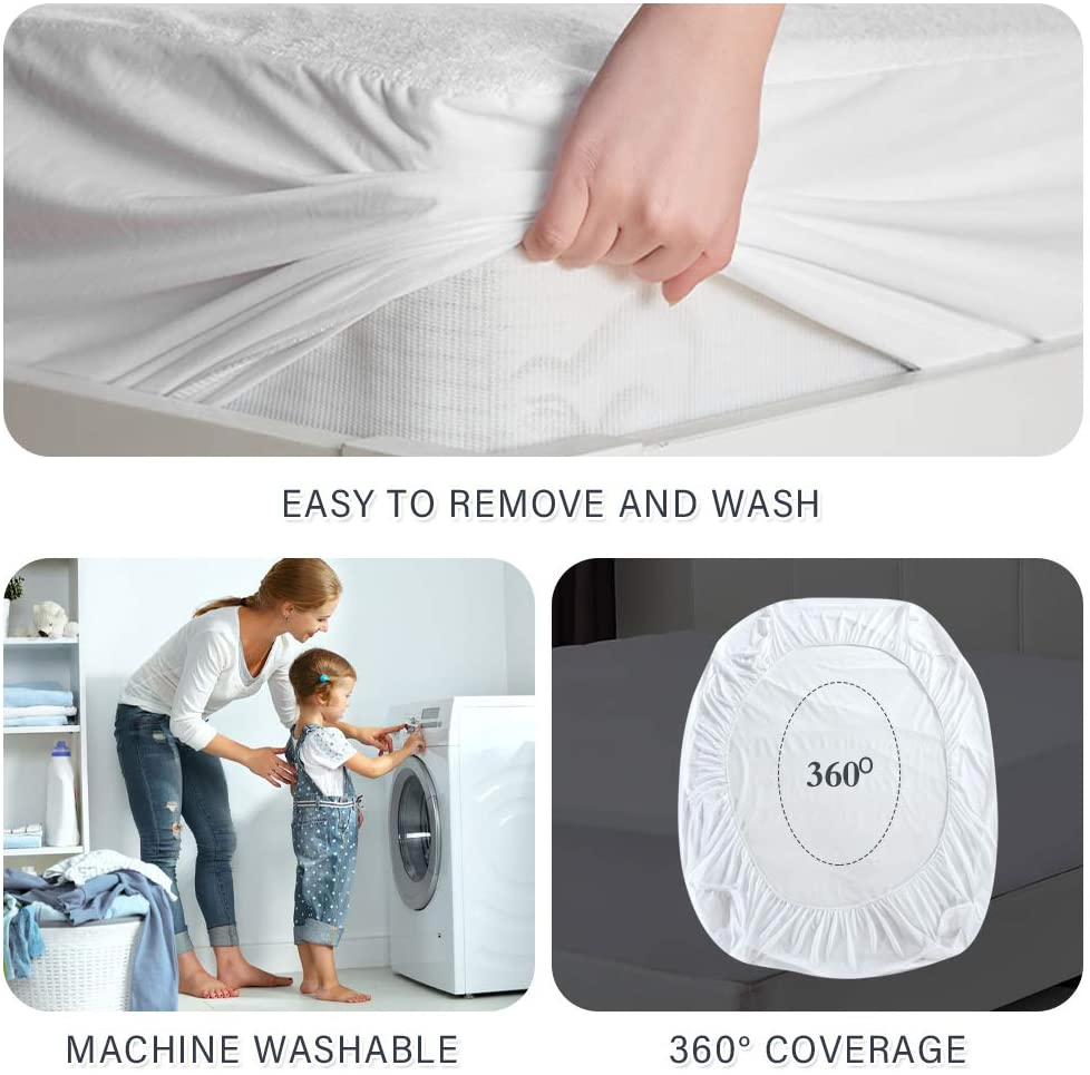 Quilted Microfiber and Hypoallergenic Waterproof Mattress Protector