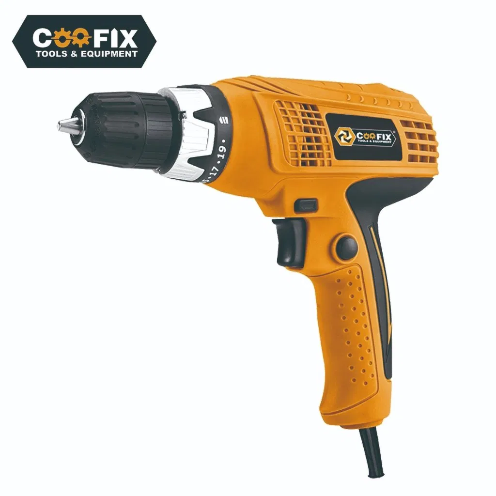 Powerful 10mm Electric Corded Drill with Keyed Chuck