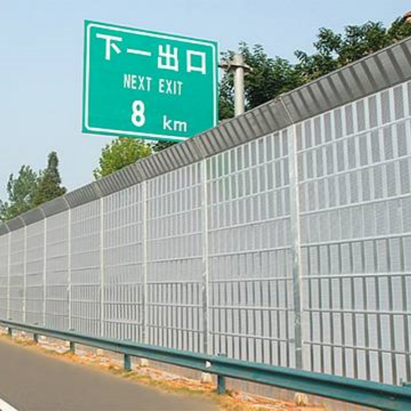 Hot-DIP Galvanized Sound Barrier Acoustic Wall Railway Noise Protection Barrier