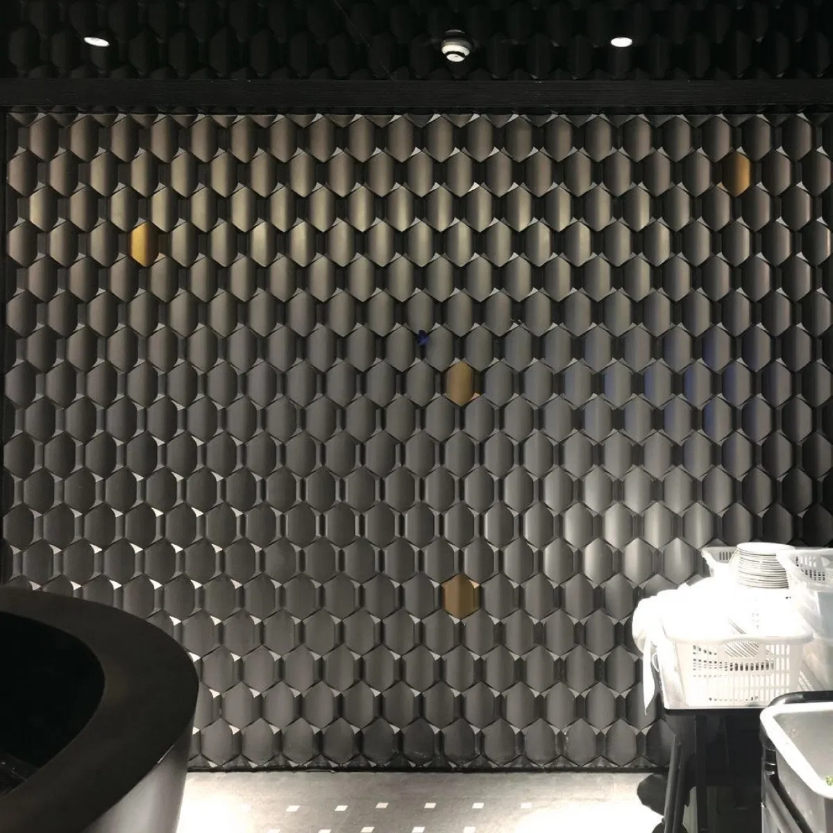 Wholesale Concrete UHPC 3D bricks for hotel bar cafe Indoor Outdoor Wall cladding fireproof waterproof Yacht 120*600*30mm