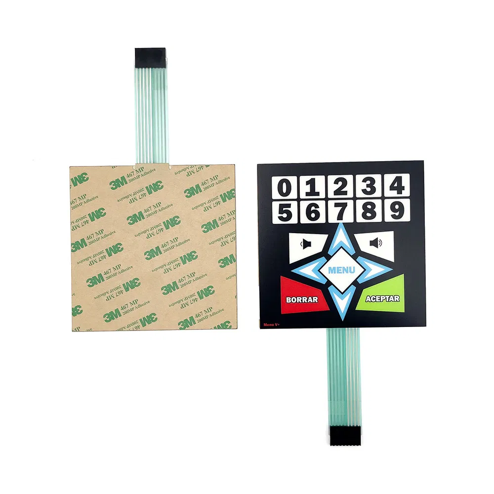 Custom Silkscreen Printing Adhesive Touch Membrane Switch for Entertainment Electronics