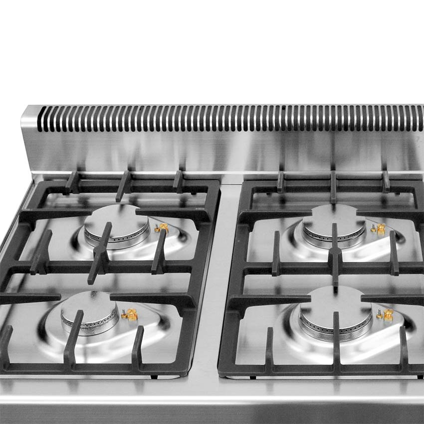 6 Burners Lotus Flame European Style Free Standing Gas Hob Kitchen Stove