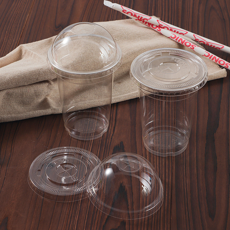 Одноразовые прозрачные пластиковые стаканы 12 oz