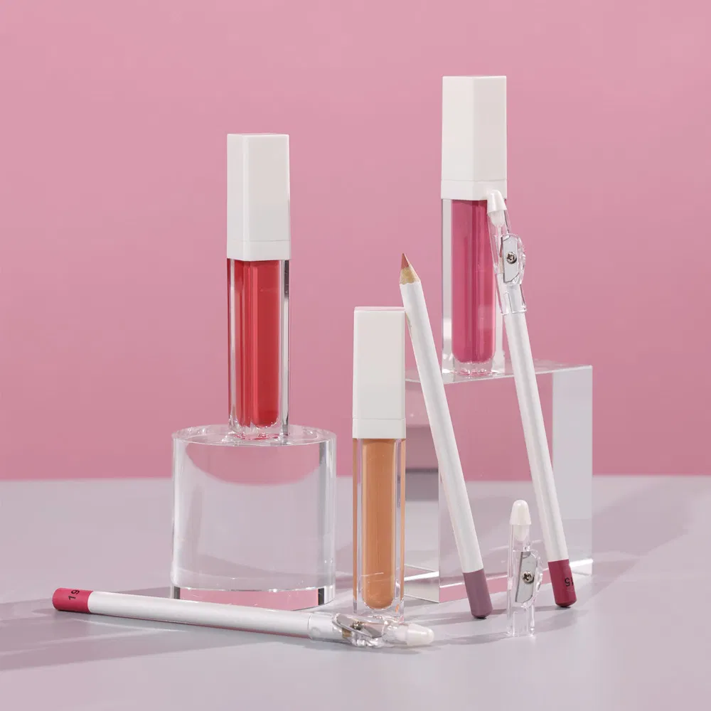 Lipstick Private Label Wholesale Vegan Matte Liquid Lipstick Glossy Lip Gloss Shimmer Lip Gloss and Lipliner Set