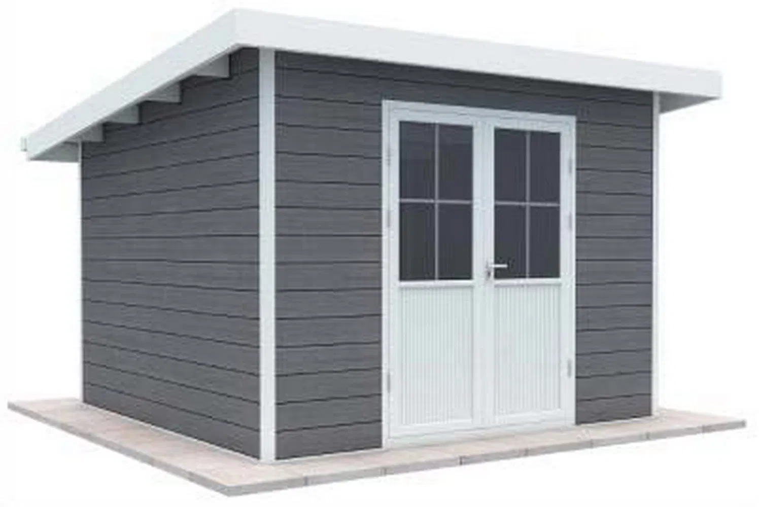Easily Assembled Powder Coated Storage Outdoor Polycarbonate Plastic Garden Sheds