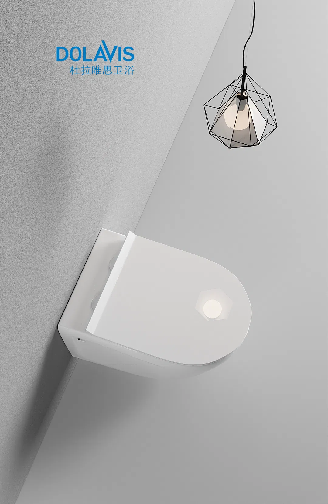 Luxury High Quality Sanitary Wares Bathroom Toilet Hotel P-Trap Rimless Toilets Wall Hung Mounted Ceramic Toilet