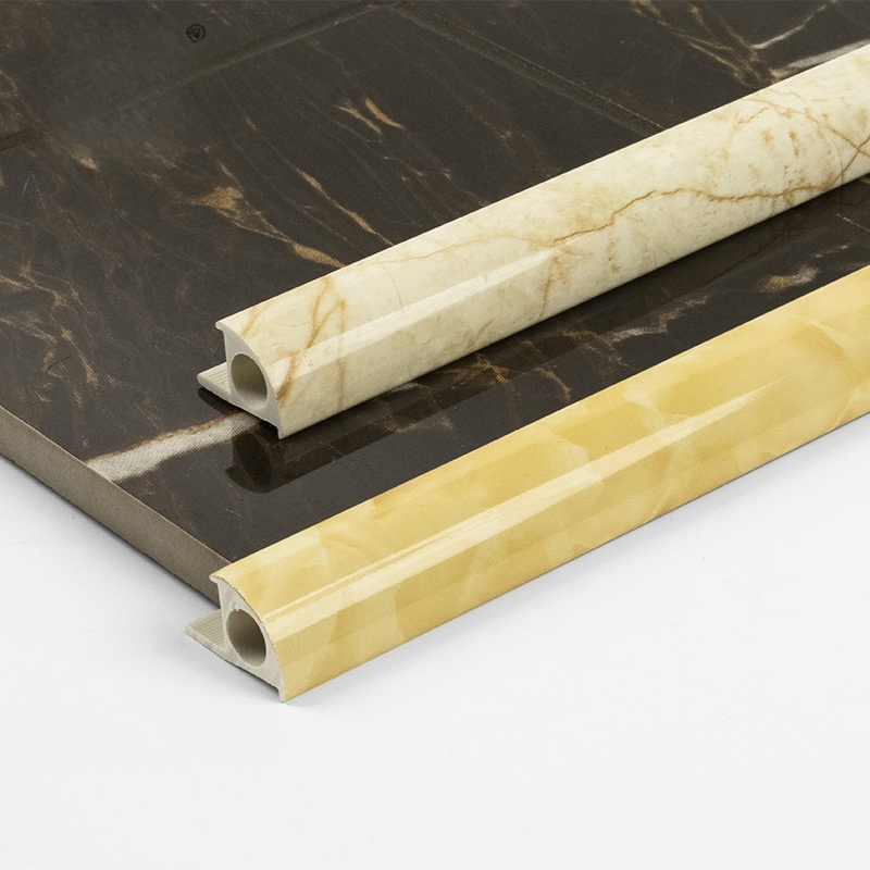 High Quality PVC Stone Sculpture Spc Tile Trim Wholesale Decorative Flexible Wall Cover Plastic Profiles