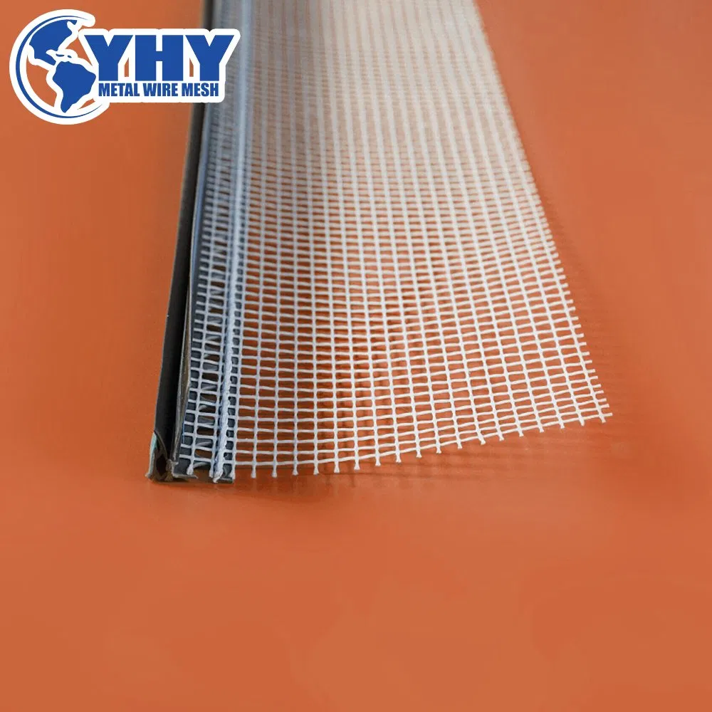 2.0m Length White PVC Angle Profile Corner Bead with Fiberglass Mesh