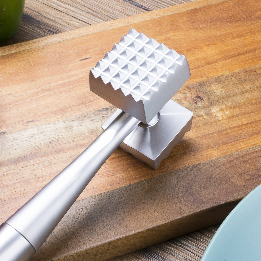 Wholesaler Price Stainless Steel Meat Pounder Kitchen Tool Steak Fish Chicken Hammer Meat Tenderizer