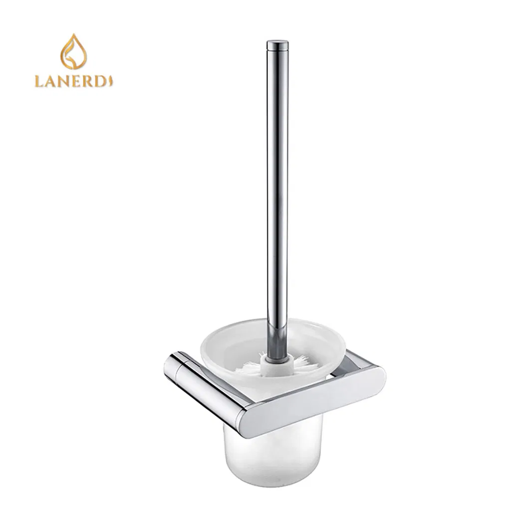 Настенный держатель для ершика хром со стаканом