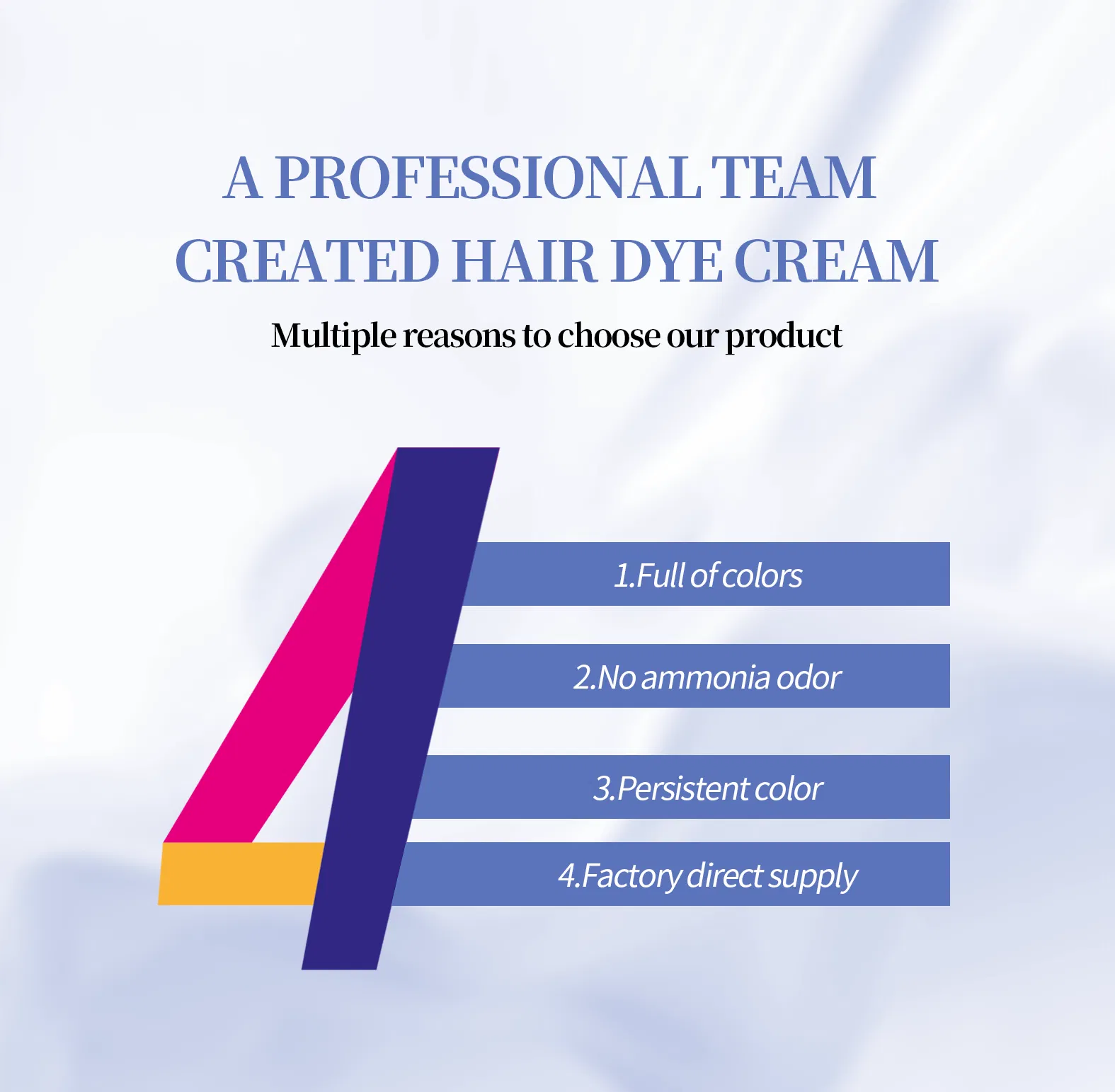 High-Quality Fashion Hair Dye Cream for Creative Styles