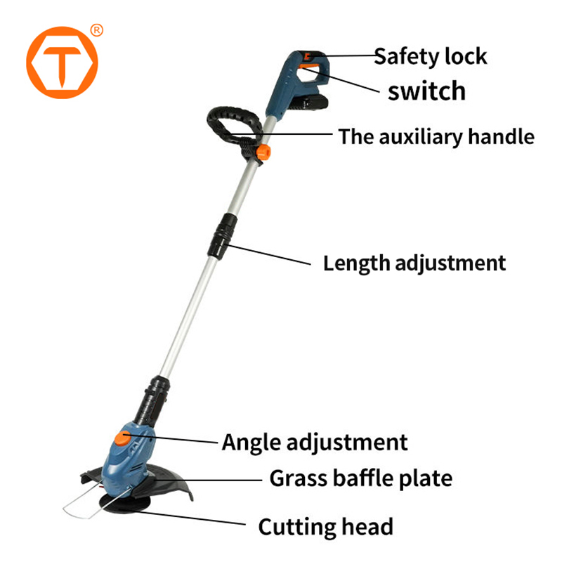 20V Cordless Garden Strimmers 2 in 1 Lawn Edger Grass Trimmer Multi Function Power String Trimmer with Telescopic Handle