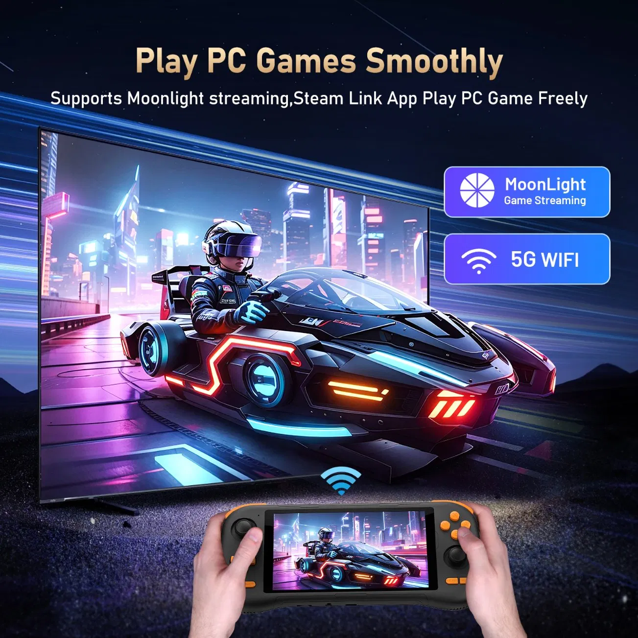 Wholesale 5.5'' Touch Screen K56 Retro Gaming Player Handheld Game Console with Android 14 System