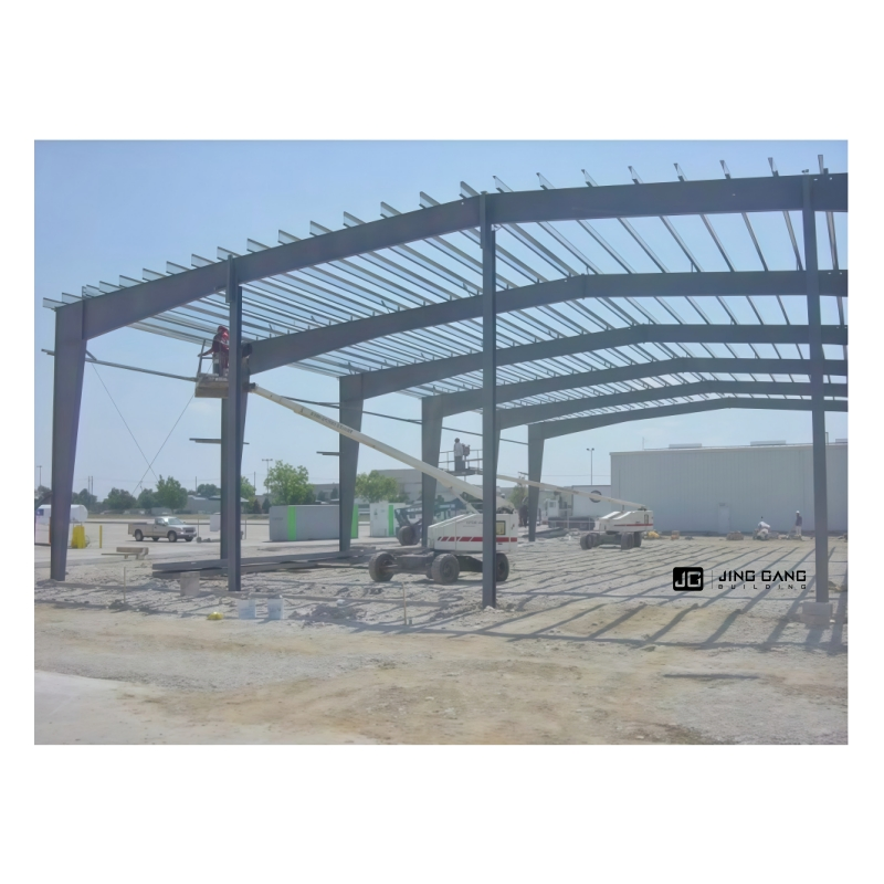 Plant/Hangar/Garage/Shed Steel Material Drawing Design Factory Engineered Sandwich Panel Metal Sheet Workshop Structure Warehouse for Large Span Building