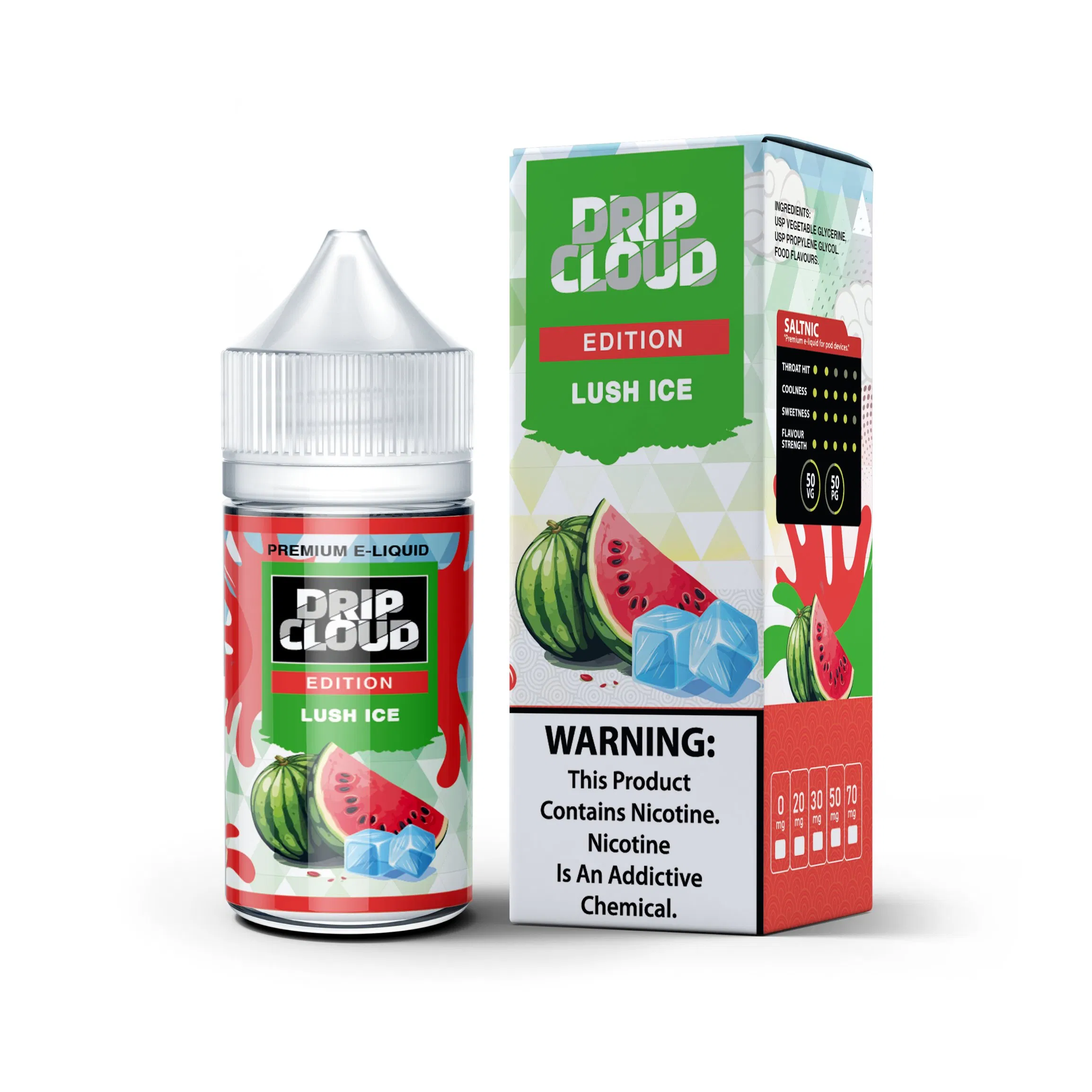 Electronic Cigarette Refill Liquid with Single Individual Blister Box Package Bakery Berry Fruit Cereal Citrus Fruit Creamy Custard Dessert Drink Menthol & Mint