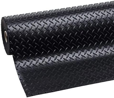 Diamond Coin Pattern Rubber Flooring Mat PVC Non Slip Garage Floor