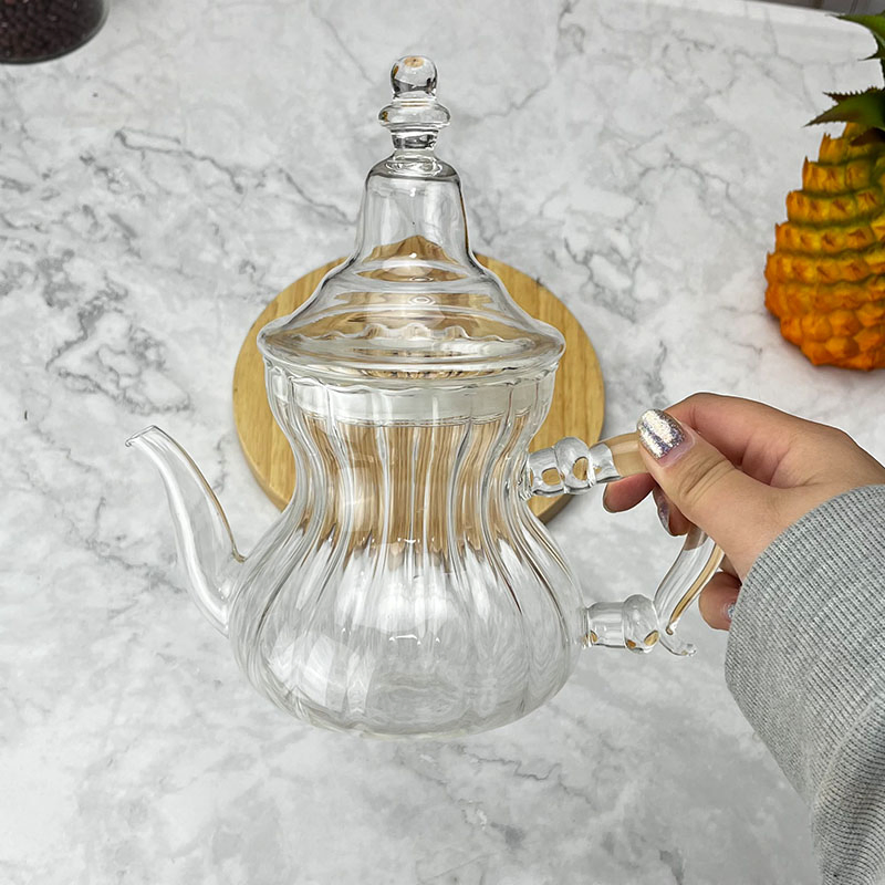 Стеклянный чайник в марокканском стиле с фильтром