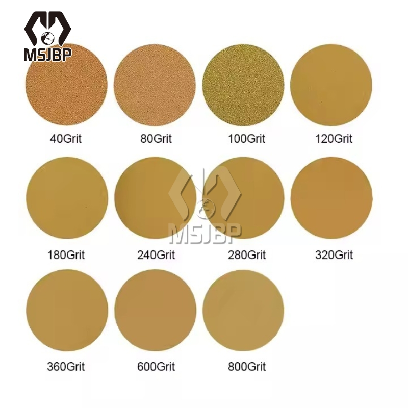 Msjbp Abrasive Factory Yellow 5-in 15-Hole Sanding Disc for Grinding Polishing