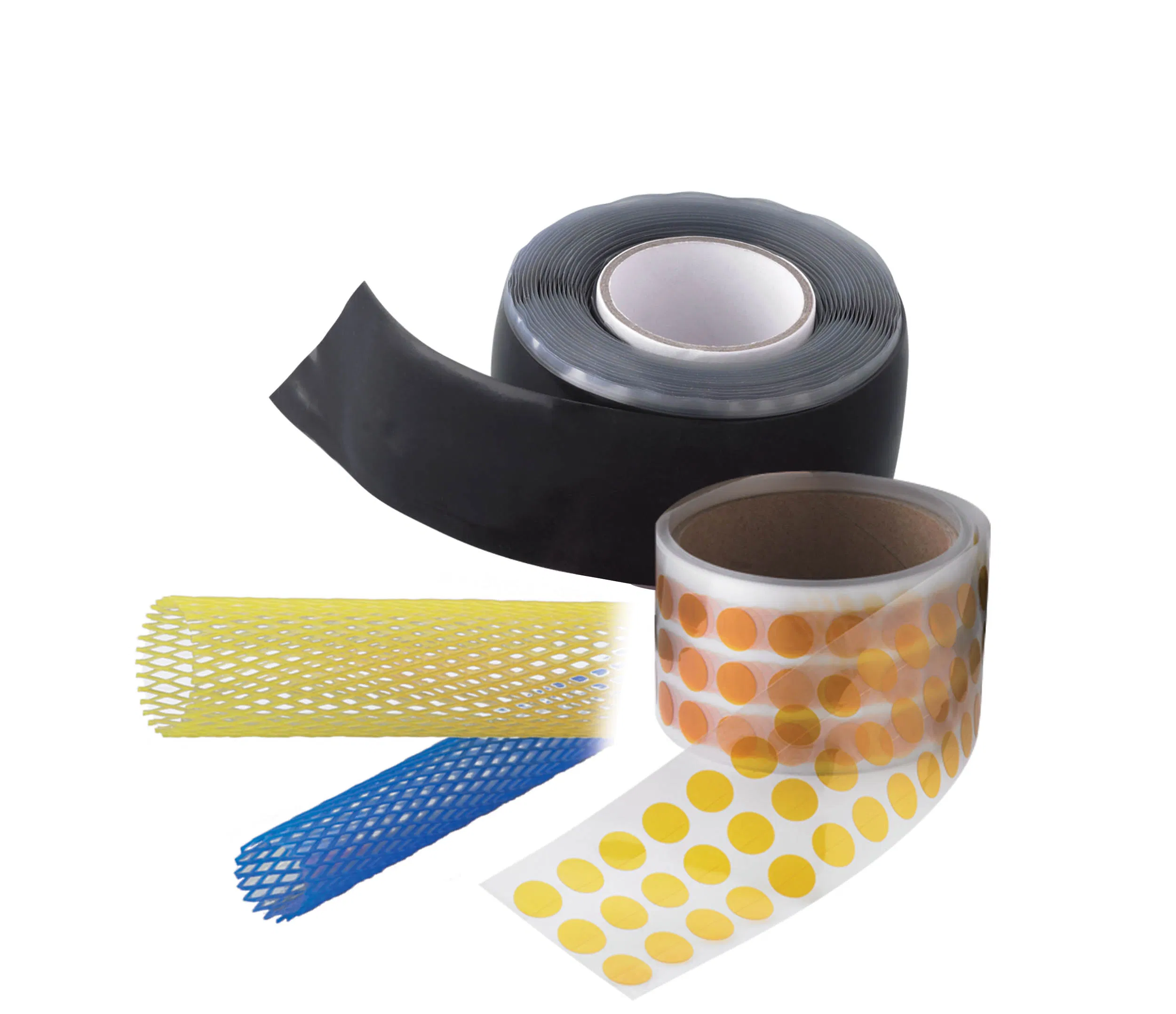 PE Plastic Tubular Adjusted Mesh Size Protective Netting Sleeve for Workpiece