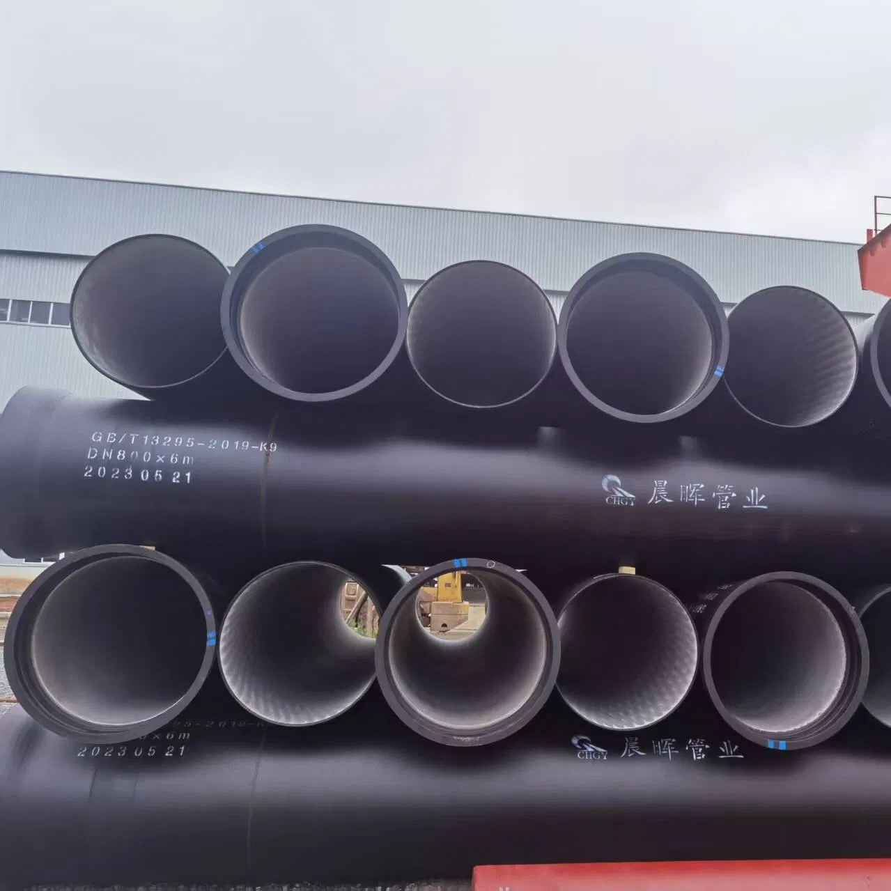 Ductile Iron Pipe DN250, High Strength, Externally Coated with Zinc Spray
