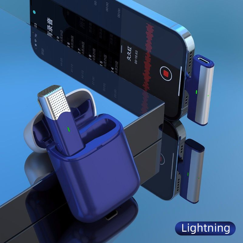 Factory OEM Mini Lavalier Wireless Instrument Microphone with Charging Case