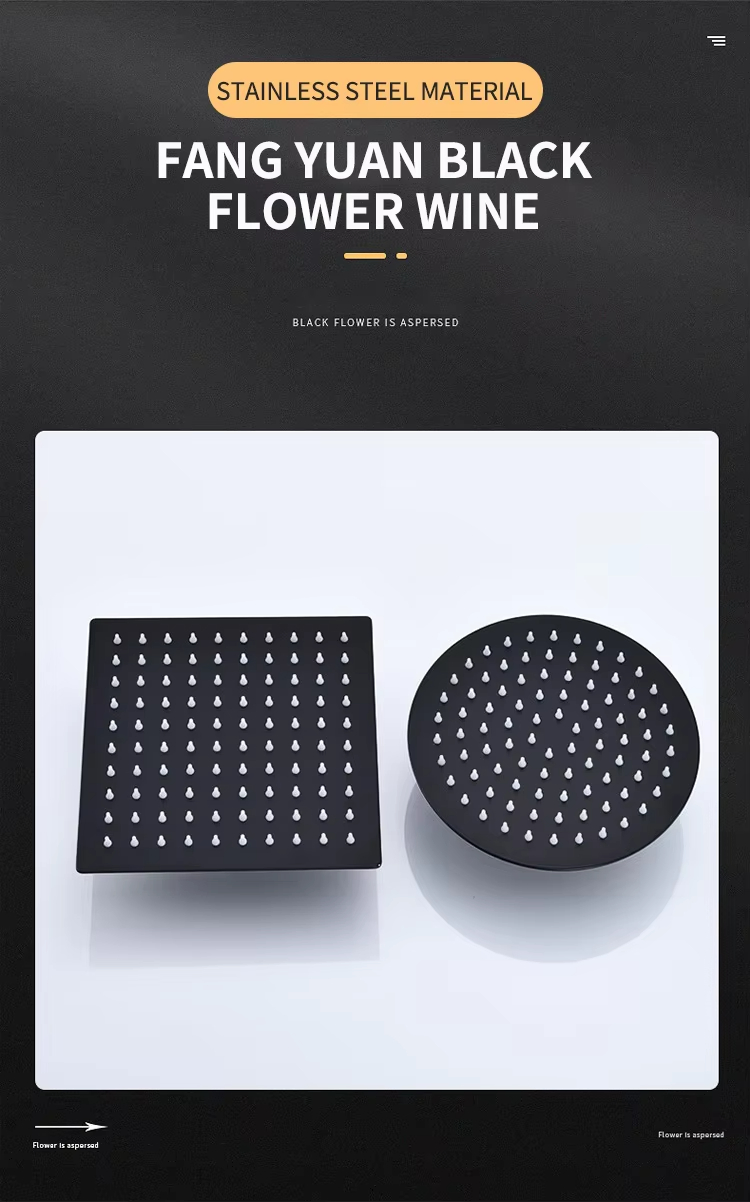 Stainless Steel Square Round Shower Head
