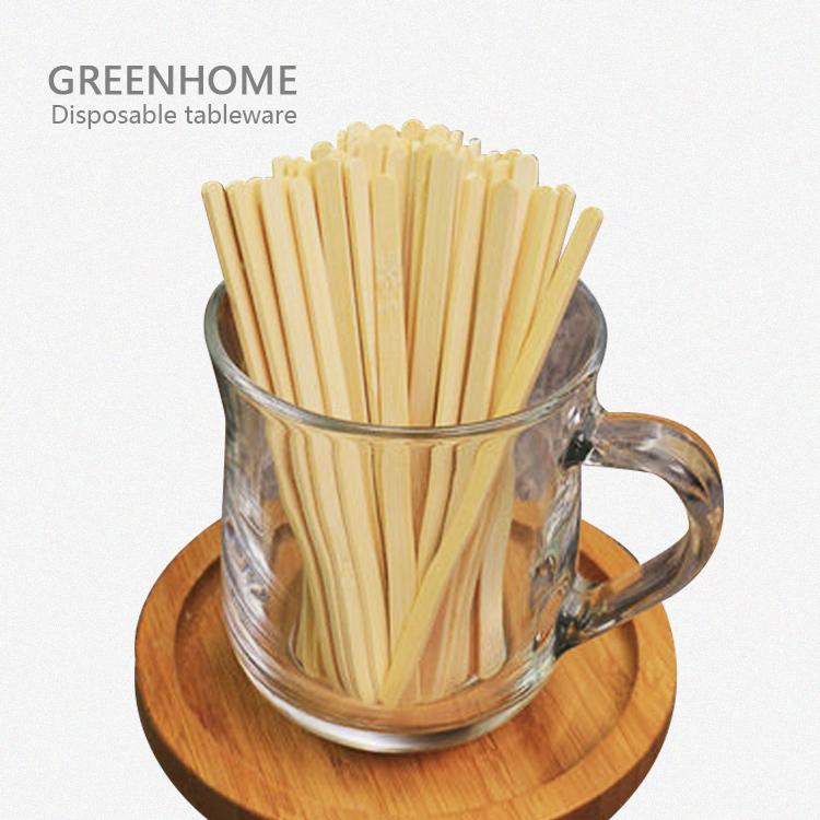 100% Biodegradable Disposable Bamboo Coffee Stirr Stick