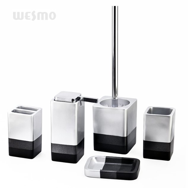 High Quality Hotel Decoration Polyresin Bathroom Accessories