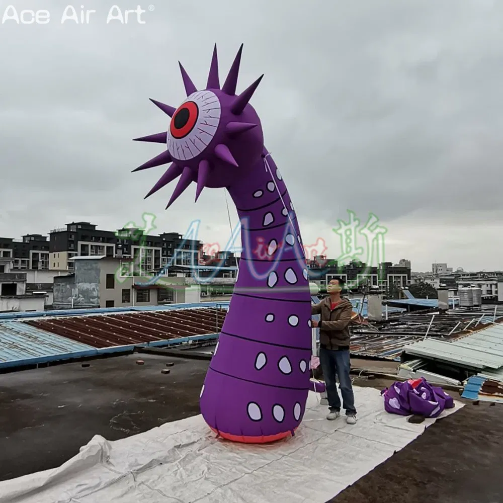 Outdoor Decoration Inflatable Monster Cartoon One-Eyed Monster LED Lighting Model Inflatable Single Eye Replica for Halloween