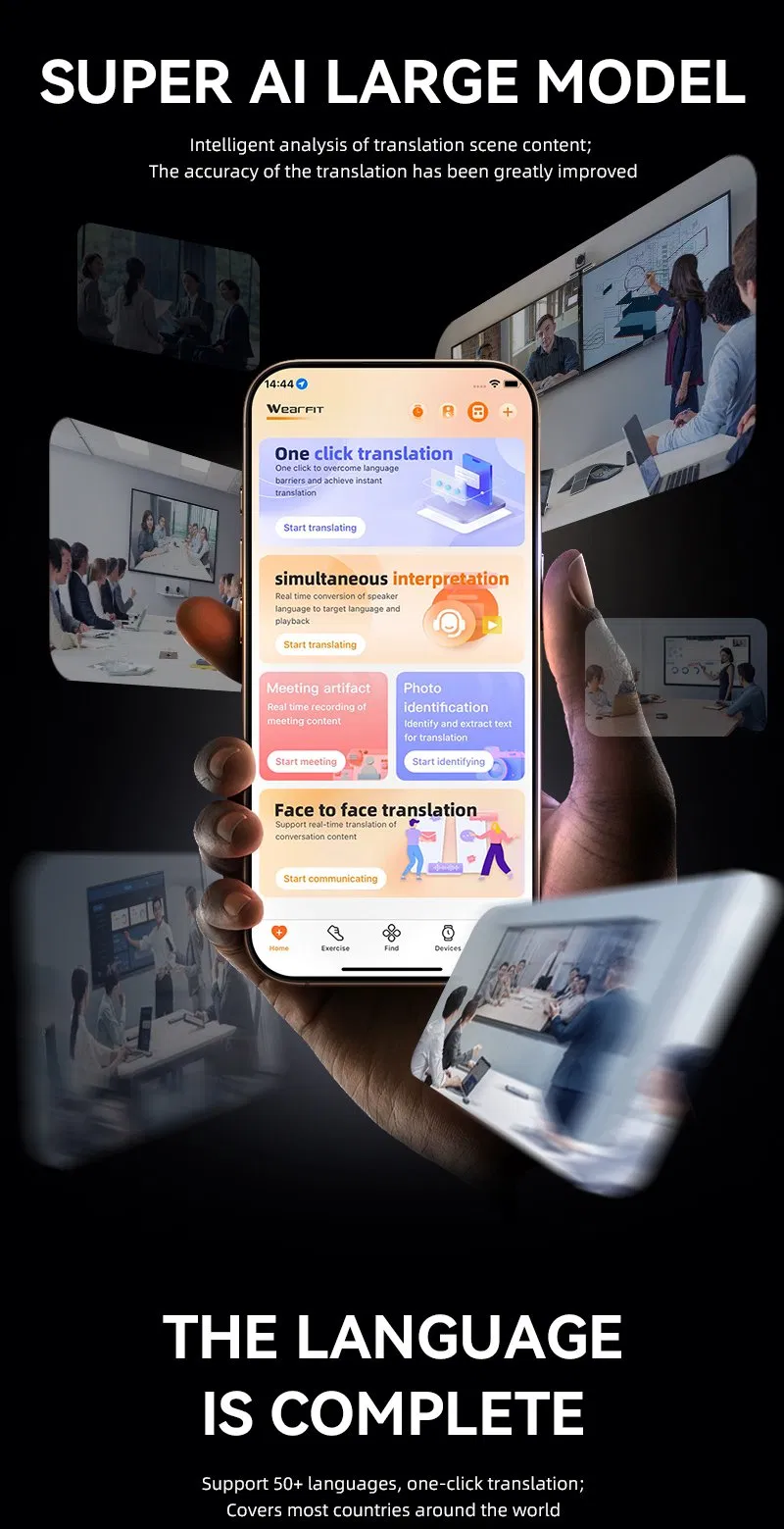 Smart Ai Phone Assistant Convert Text Voice Into Different Languages Real-Time Translator