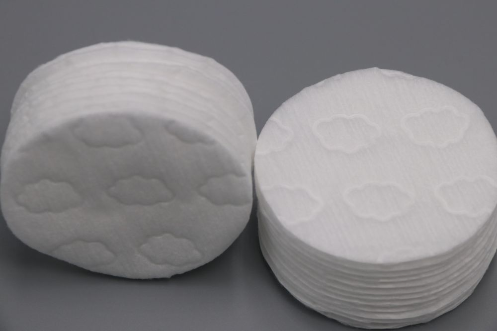 8cm Round Organic Cotton Pads for Makeup Removal