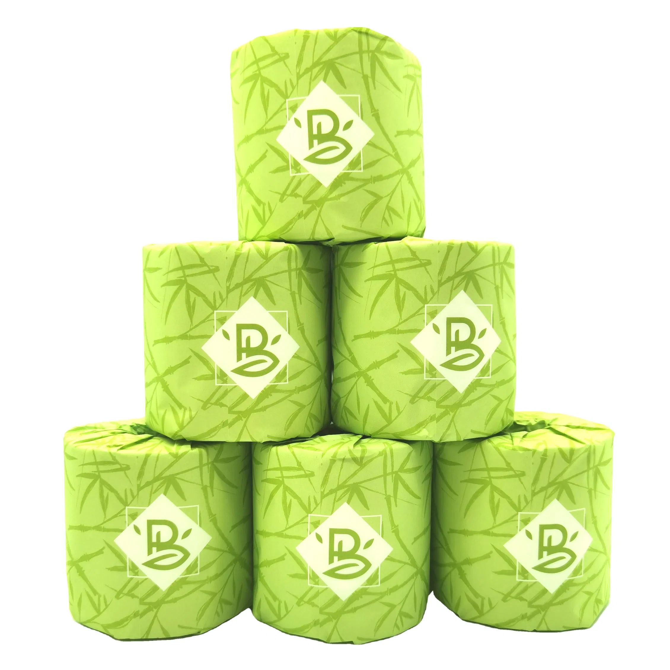 Zero Plastic 100% Pure Bamboo Material and BSCI Soft Toilet Paper
