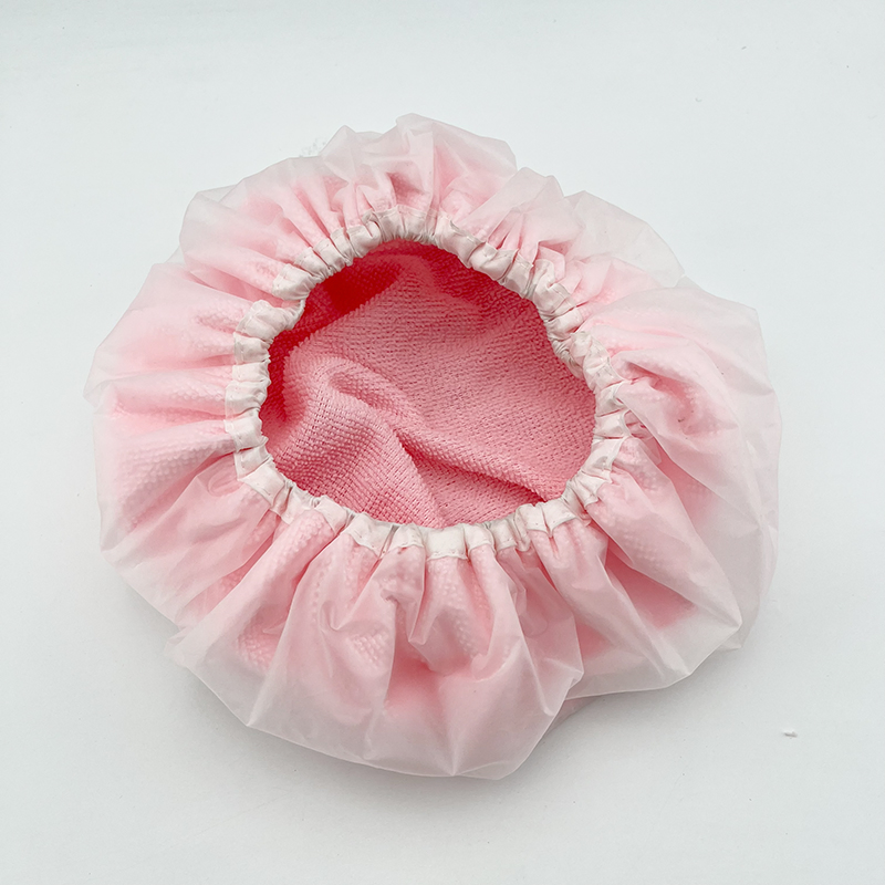 Custom Elastic Band Women Waterproof Bath Accessories Shower Hair Cap