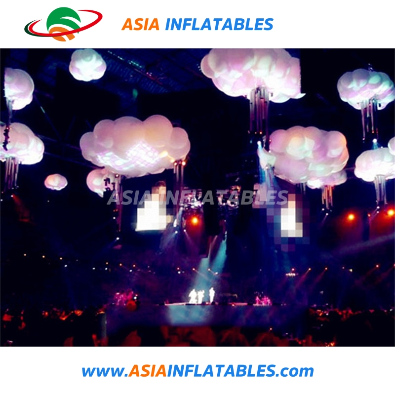 Cloud Shape Self Inflating PVC Flying Cloud, Advertising Custom Logo Inflatable Cloud