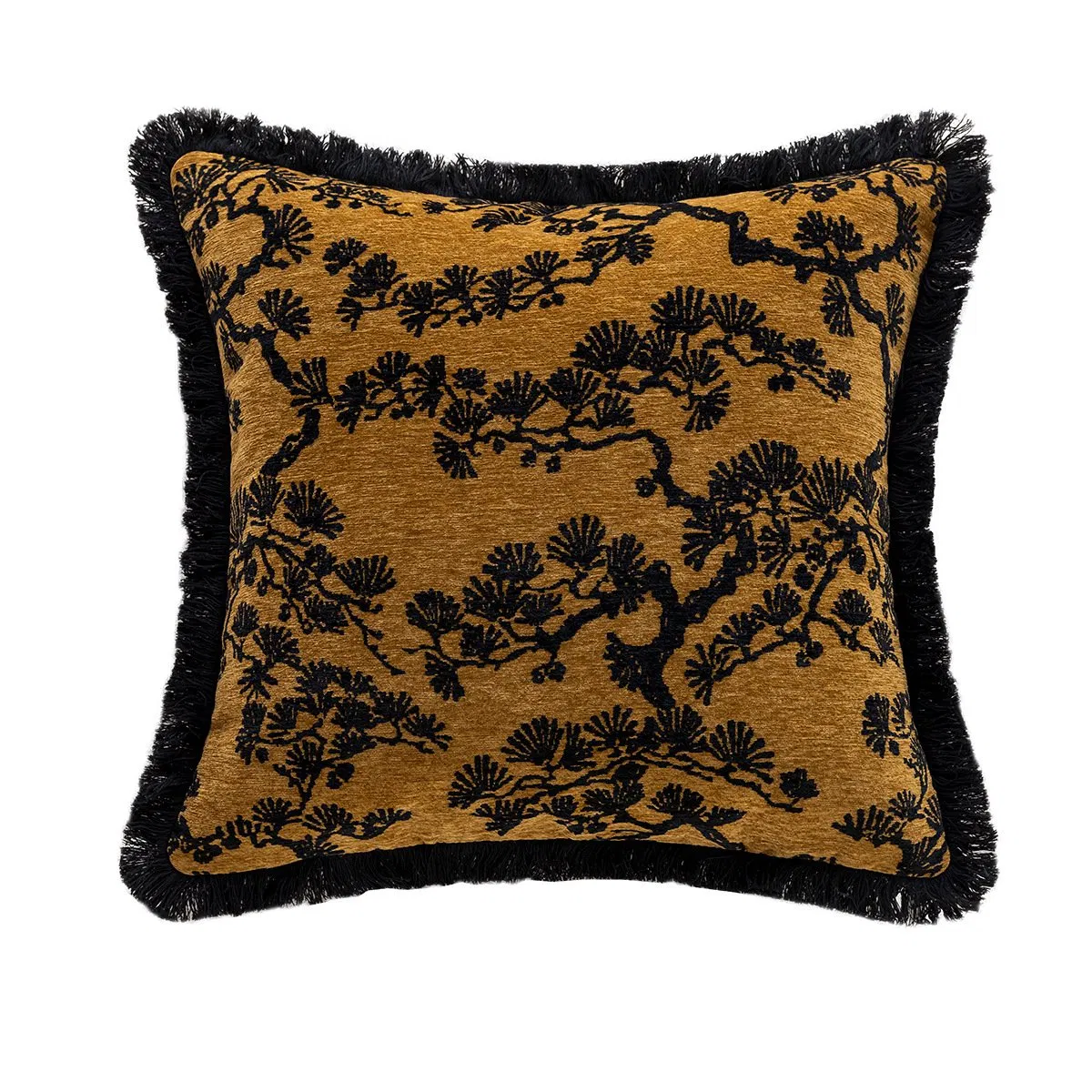 Hot Selling Home Decorative Black White Cushion Covers 1.72X1.72I Chenille Pillow