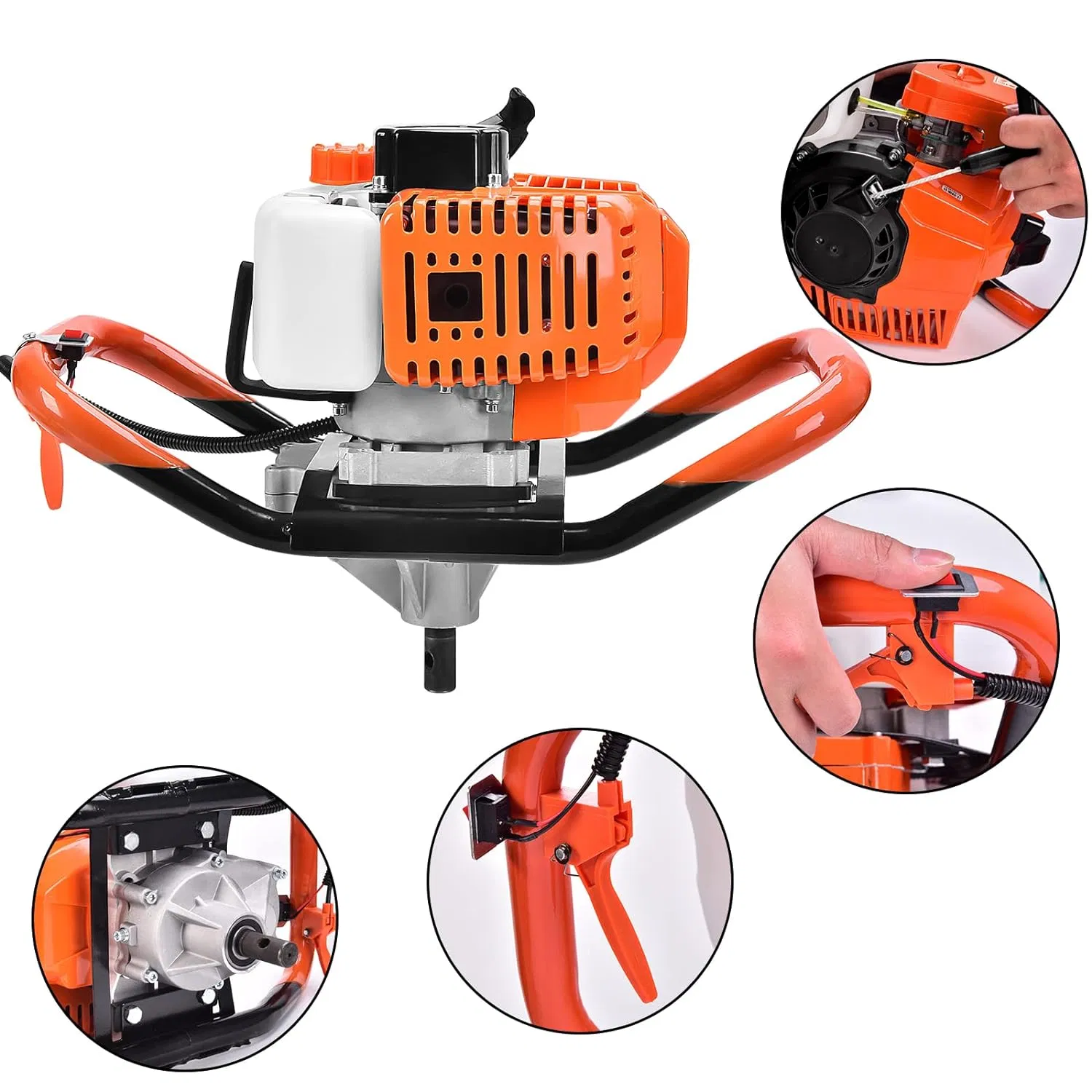 Agriculture Tool Ground Hole Drill Tree Planting Soil Digger 62cc Earth Auger (GD600A)