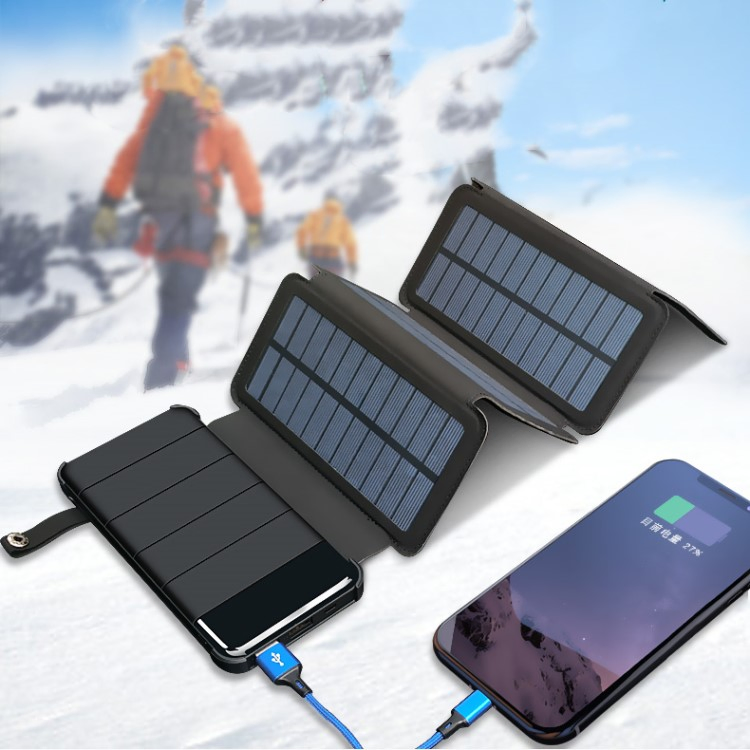 Solar USB Charger Bag Foldable Mobile Phone Battery Pack Power Bank Factory Original